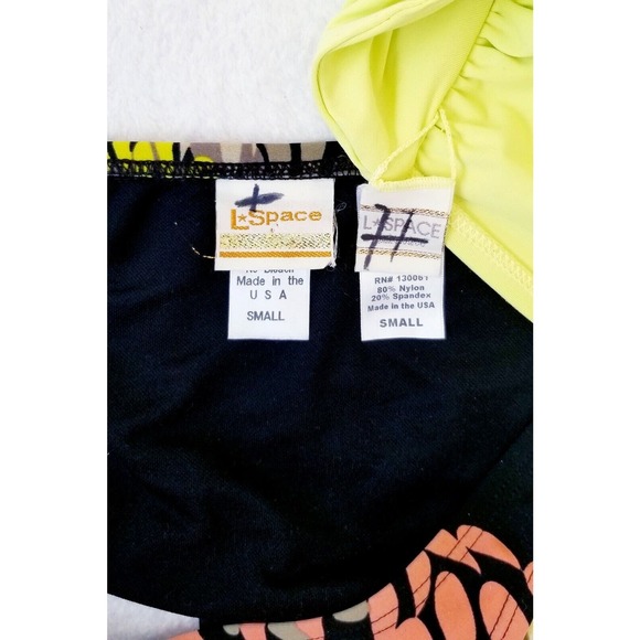 L SPACE SWIMWEAR "2-PIECE" DOLLY FRINGE BANDEAU TOP & CHEEKY BOTTOM BIKINI S - Picture 8 of 9